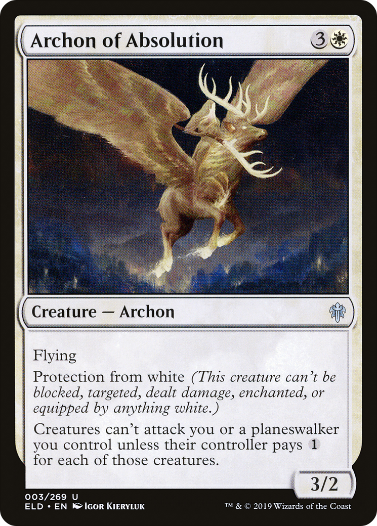 Archon of Absolution (ELD-003) [Throne of Eldraine] Foil MTG Single Wizards of the Coast
