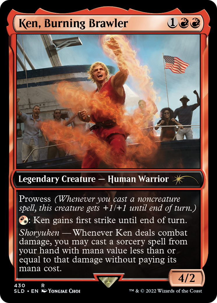Ken, Burning Brawler (SLD-430) [Secret Lair] Drop MTG Single Wizards of the Coast