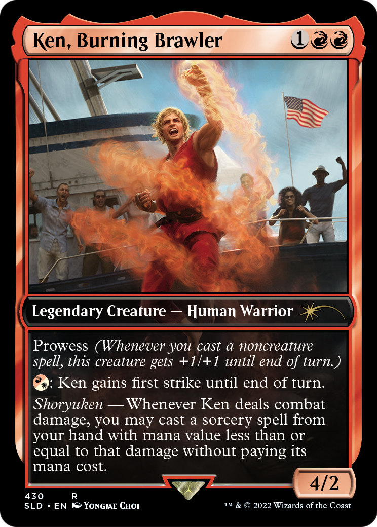 Ken, Burning Brawler (SLD-430) [Secret Lair] Drop Foil MTG Single Wizards of the Coast