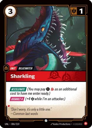 Sharkling (006/219) [Unleashed] Foil Riftbound Singles Riot Games