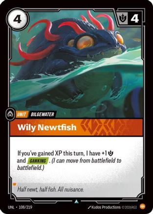 Wily Newtfish (108/219) [Unleashed] Riftbound Singles Riot Games