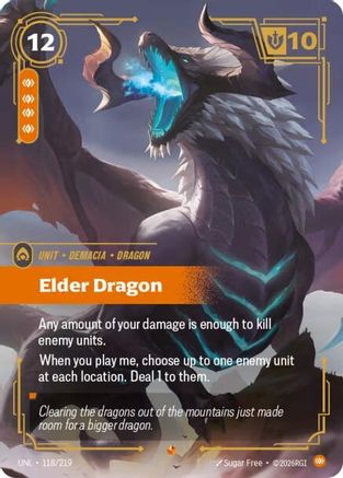 Elder Dragon (118/219) [Unleashed] Foil Riftbound Singles Riot Games