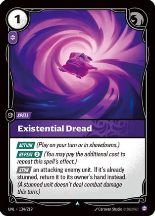 Existential Dread (134/219) [Unleashed] Riftbound Singles Riot Games
