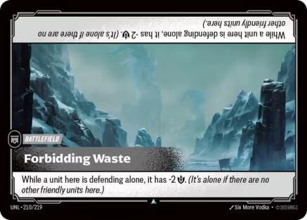 Forbidding Waste (210/219) [Unleashed] Riftbound Singles Riot Games