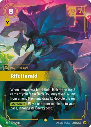 Rift Herald (Alternate Art) (179a/219) [Unleashed] Foil Riftbound Singles Riot Games