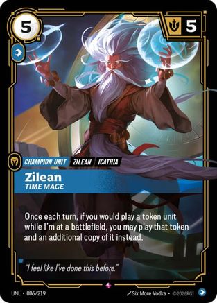Zilean - Time Mage (086/219) [Unleashed] Foil Riftbound Singles Riot Games
