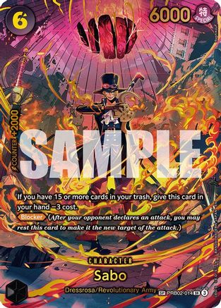 Sabo (PRB02-014) (SP) (PRB02-014) [Adventure on Kami's Island] Foil One Piece Single Bandai