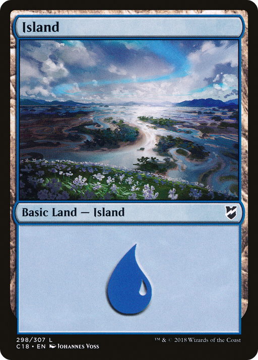 Island (298) (C18-298) [Commander 2018] MTG Single Wizards of the Coast