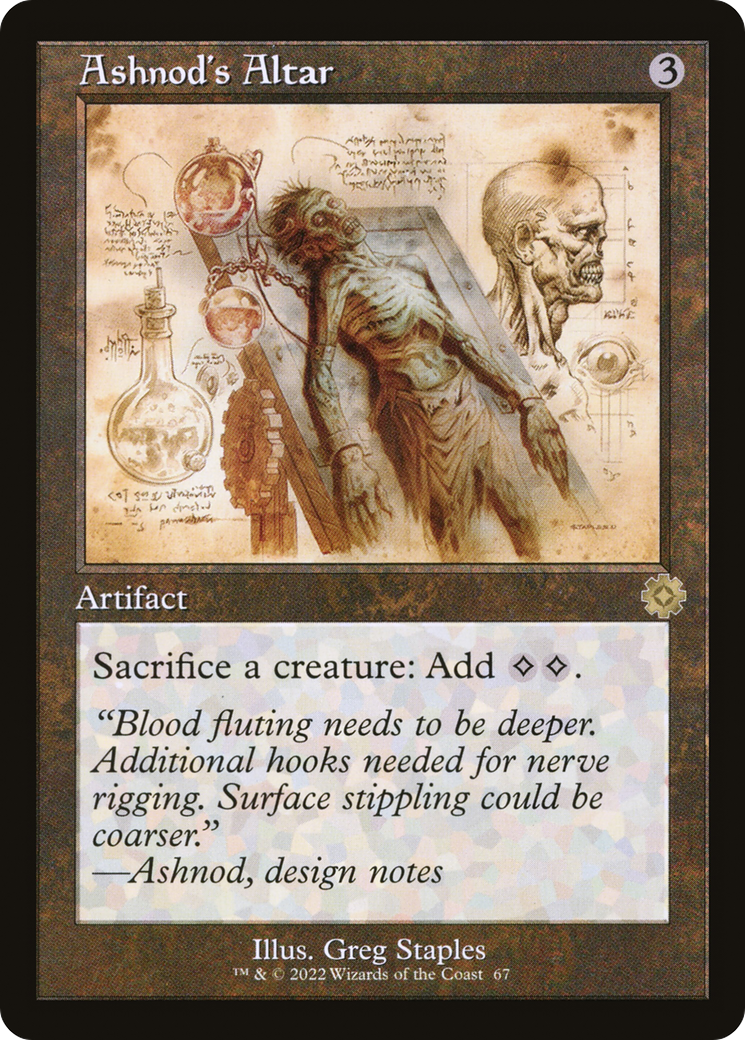 Ashnod's Altar (Schematic) (BRR-067) [The Brothers' War Retro Artifacts] MTG Single Wizards of the Coast