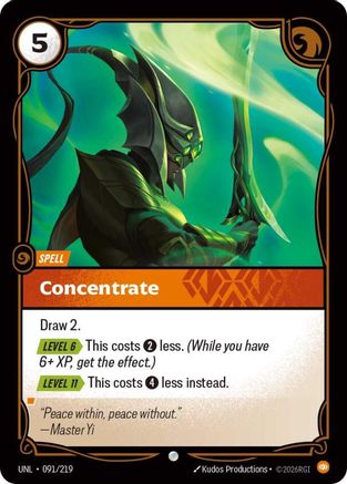 Concentrate (091/219) [Unleashed] Riftbound Singles Riot Games