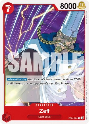 Zeff (EB04-004) [Adventure on Kami's Island] One Piece Single Bandai