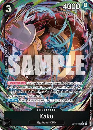 Kaku (Alternate Art) (EB04-043) [Adventure on Kami's Island] Foil One Piece Single Bandai