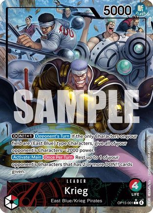 Krieg (OP15-001) (Alternate Art) (OP15-001) [Adventure on Kami's Island] Foil One Piece Single Bandai