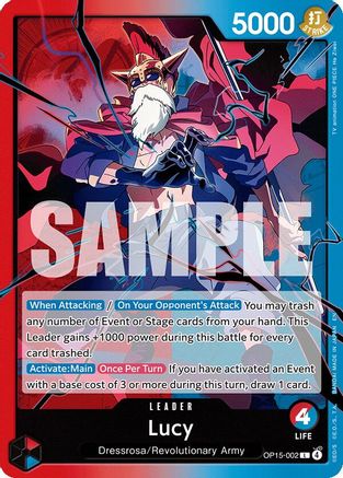 Lucy (OP15-002) [Adventure on Kami's Island] One Piece Single Bandai