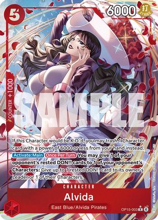 Alvida (Alternate Art) (OP15-003) [Adventure on Kami's Island] Foil One Piece Single Bandai