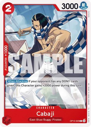 Cabaji (OP15-005) [Adventure on Kami's Island] One Piece Single Bandai