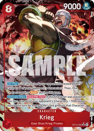 Krieg (OP15-008) (Alternate Art) (OP15-008) [Adventure on Kami's Island] Foil One Piece Single Bandai