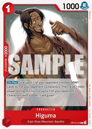 Higuma (OP15-015) [Adventure on Kami's Island] One Piece Single Bandai
