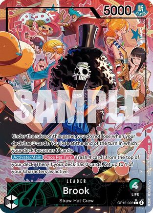 Brook (OP15-022) (Alternate Art) (OP15-022) [Adventure on Kami's Island] Foil One Piece Single Bandai