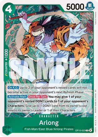 Arlong (OP15-023) [Adventure on Kami's Island] Foil One Piece Single Bandai
