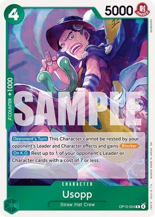 Usopp (OP15-024) [Adventure on Kami's Island] Foil One Piece Single Bandai