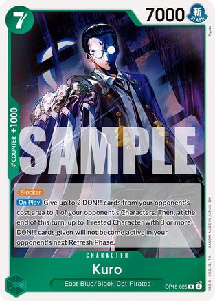 Kuro (OP15-025) [Adventure on Kami's Island] Foil One Piece Single Bandai