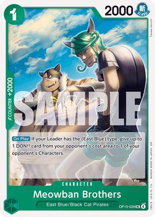 Meowban Brothers (OP15-028) [Adventure on Kami's Island] One Piece Single Bandai