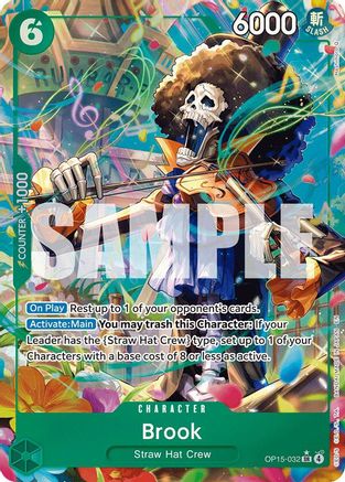 Brook (OP15-032) (Alternate Art) (OP15-032) [Adventure on Kami's Island] Foil One Piece Single Bandai