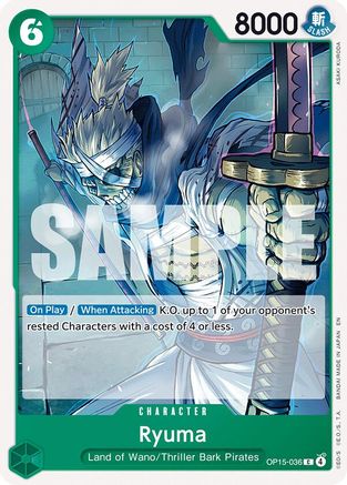 Ryuma (OP15-036) [Adventure on Kami's Island] One Piece Single Bandai