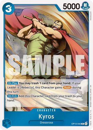 Kyros (OP15-042) [Adventure on Kami's Island] Foil One Piece Single Bandai