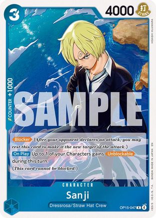 Sanji (OP15-047) (OP15-047) [Adventure on Kami's Island] Foil One Piece Single Bandai