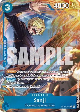 Sanji (OP15-047) (Alternate Art) (OP15-047) [Adventure on Kami's Island] Foil One Piece Single Bandai