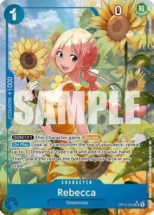 Rebecca (OP15-053) (Alternate Art) (OP15-053) [Adventure on Kami's Island] Foil One Piece Single Bandai