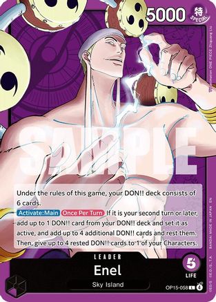 Enel (OP15-058) (OP15-058) [Adventure on Kami's Island] One Piece Single Bandai
