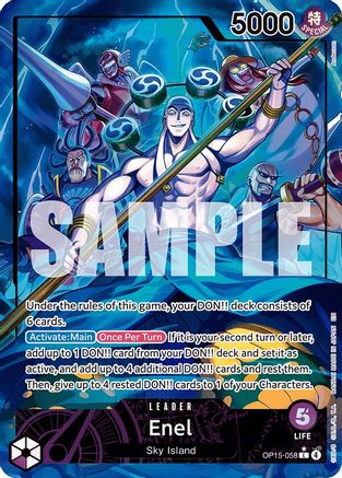 Enel (OP15-058) (Alternate Art) (OP15-058) [Adventure on Kami's Island] Foil One Piece Single Bandai