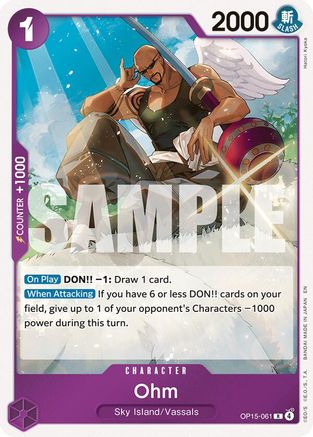 Ohm (OP15-061) [Adventure on Kami's Island] Foil One Piece Single Bandai