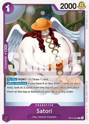 Satori (OP15-066) [Adventure on Kami's Island] Foil One Piece Single Bandai