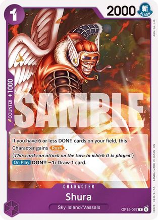 Shura (OP15-067) [Adventure on Kami's Island] Foil One Piece Single Bandai
