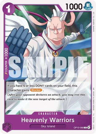 Heavenly Warriors (OP15-068) [Adventure on Kami's Island] One Piece Single Bandai