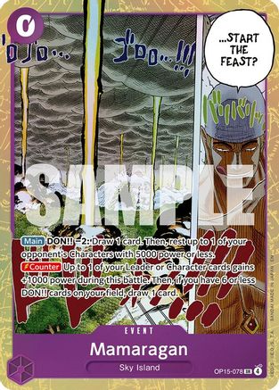Mamaragan (OP15-078) [Adventure on Kami's Island] Foil One Piece Single Bandai