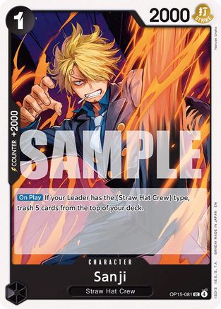 Sanji (OP15-081) (OP15-081) [Adventure on Kami's Island] One Piece Single Bandai