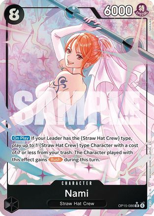 Nami (OP15-086) (Alternate Art) (OP15-086) [Adventure on Kami's Island] Foil One Piece Single Bandai