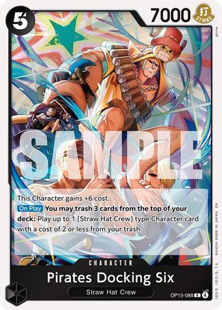 Pirates Docking Six (OP15-088) [Adventure on Kami's Island] Foil One Piece Single Bandai