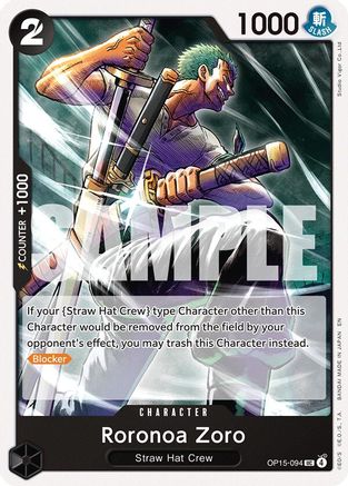 Roronoa Zoro (OP15-094) (OP15-094) [Adventure on Kami's Island] One Piece Single Bandai