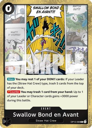 Swallow Bond en Avant (OP15-096) [Adventure on Kami's Island] Foil One Piece Single Bandai