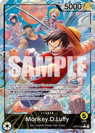 Monkey.D.Luffy (OP15-098) (Alternate Art) (OP15-098) [Adventure on Kami's Island] Foil One Piece Single Bandai