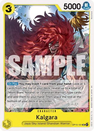 Kalgara (OP15-101) [Adventure on Kami's Island] One Piece Single Bandai
