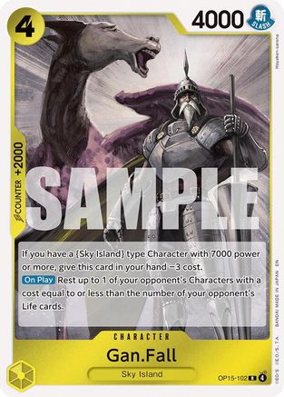Gan.Fall (OP15-102) [Adventure on Kami's Island] Foil One Piece Single Bandai