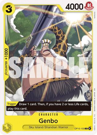 Genbo (OP15-103) [Adventure on Kami's Island] One Piece Single Bandai
