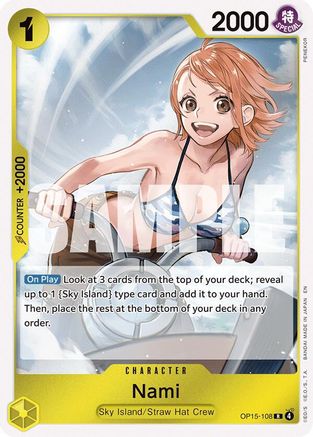 Nami (OP15-108) (OP15-108) [Adventure on Kami's Island] Foil One Piece Single Bandai